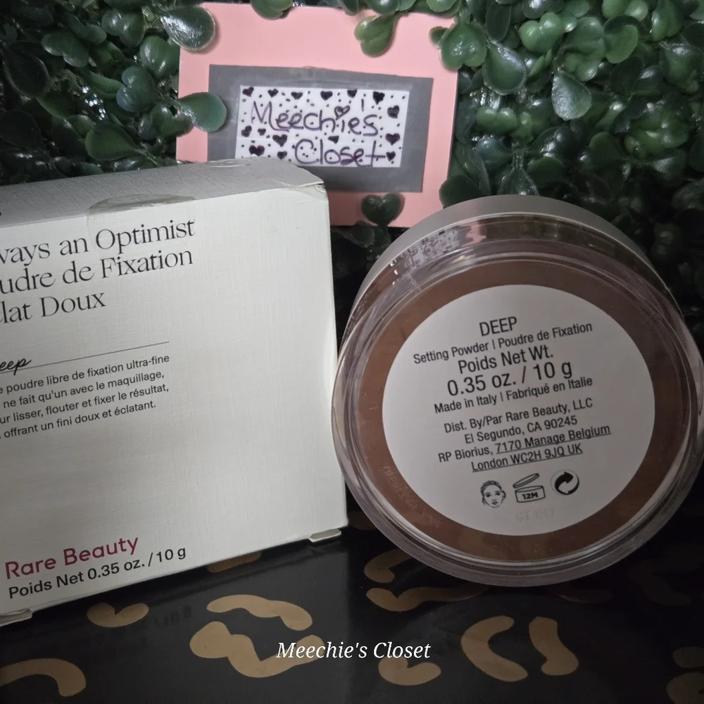 Rare Beauty Always an Optimist Soft Radiance Setting Powder - Deep NiB